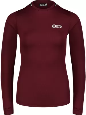 Dámske termo tričko NORDBLANC LIGHTWEIGHT NBBLD7974 VÍNOVÁ