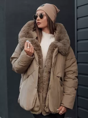 Dámska bunda DSTREET LUNAVI ty4665 BÉŽOVÁ