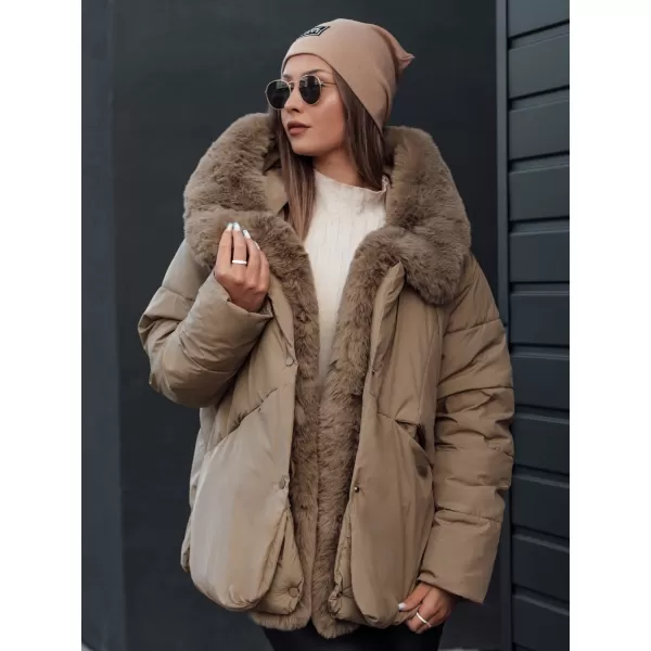  Dámska bunda DSTREET LUNAVI ty4665 BÉŽOVÁ 