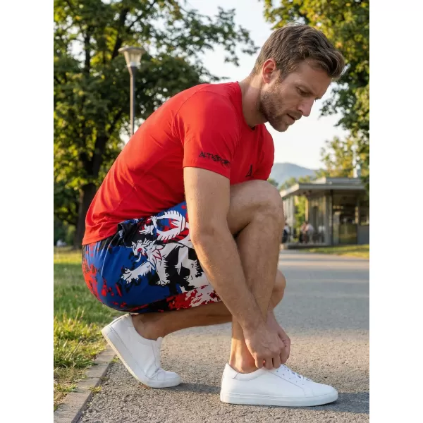  Pánske funkčné kraťasy bez vreciek premium ALTISPORT VOJ/ALM036KRA02 ŠKVRNY 