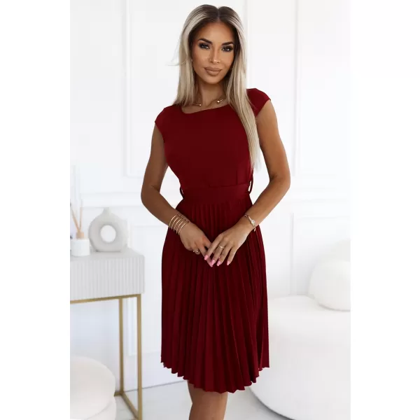  Šaty NUMOCO LILA 311-15 BORDOVÁ 