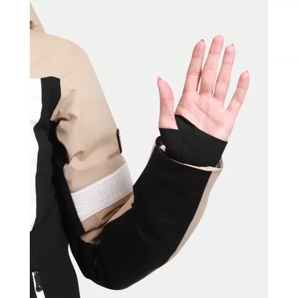  Dámska lyžiarska bunda KILPI VALERA-W WL0106KI béžová 