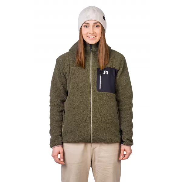  Dámska mikina HANNAH KOALA HOODY IVY GREEN / ANTHRACITE 