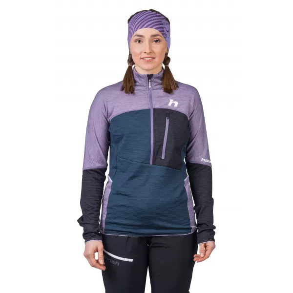  Dámska mikina HANNAH MEDA HZ LAVENDER GRAY/STRATIFIED SA ML 