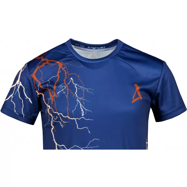  Detské funkčné tričko premium ALTISPORT VOJ/ALK004TR01 NÁMORNÁ MODRÁ/HNEDÁ 