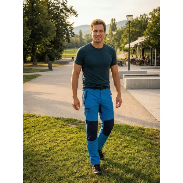  Pánske nohavice ALTISPORT NoPrint NP/ALM6021NJ BRIGHT BLUE/NAVY 