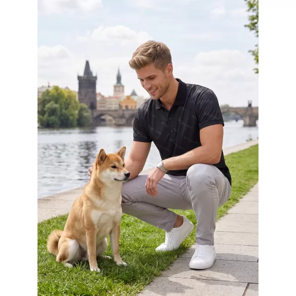  Pánske funkčné tričko s golierom premium ALTISPORT VOJ/ALM050TR05 čierna 