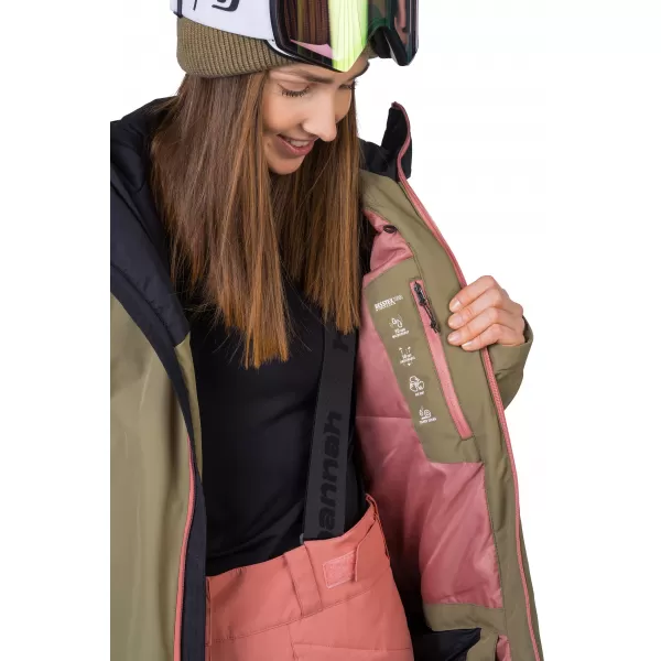  Dámska bunda HANNAH MAKY COL BURNT OLIVE/ANTHRACITE 