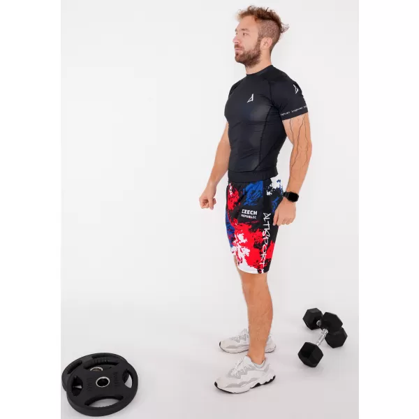  Pánske funkčné kraťasy bez vreciek premium ALTISPORT VOJ/ALM036KRA02 ŠKVRNY 