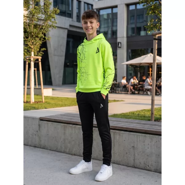  Detská funkčná mikina premium ALTISPORT VOJ/ALK004MI01 NEON YELLOW 