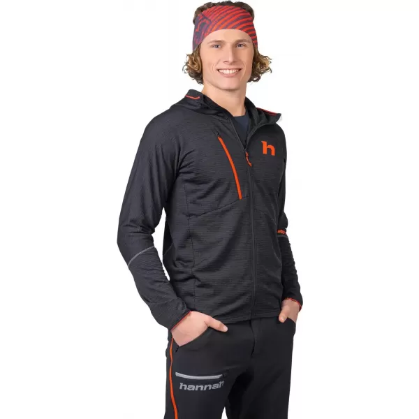  Pánska mikina HANNAH NIRO HOODY ANTHRACITE MEL 