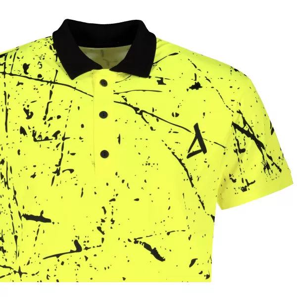  Pánske funkčné tričko s golierom premium ALTISPORT VOJ/ALM034TR05 NEON YELLOW 