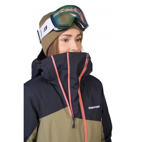  Dámska bunda HANNAH MAKY COL BURNT OLIVE/ANTHRACITE 