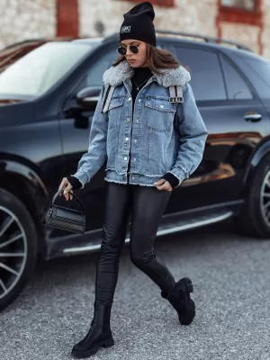 Dámska bunda DSTREET FURDENIM TY4755 SVETLO MODRÁ