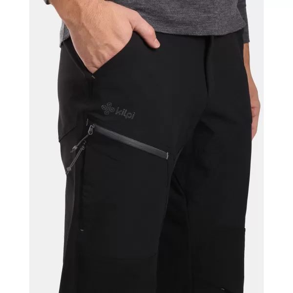  Pánske outdoorové nohavice KILPI VILLAIN-M WM0411KI čierna 