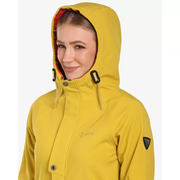  Dámsky softshellový kabát KILPI LASIKA-W WL0136KI ZLATÁ 