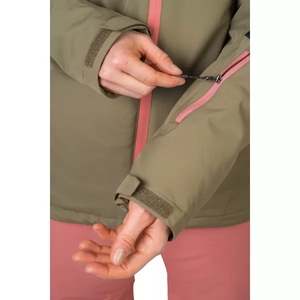  Dámska bunda HANNAH MAKY COL BURNT OLIVE/ANTHRACITE 