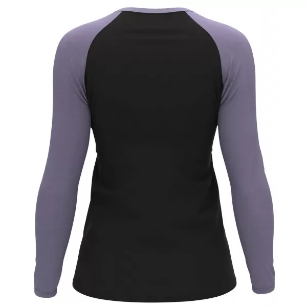  Dámske tričko s dlhým rukávom HANNAH LESLIE L/S ANTHRACITE/WISTERIA 