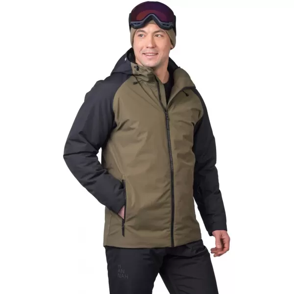  Pánska bunda HANNAH MASCON II DARK OLIVE/ANTHRACITE 
