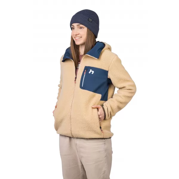  Dámska mikina HANNAH KOALA HOODY BEIGE/STRATIFIED SEA 