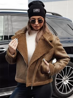 Dámska bunda DSTREET SOFTSTILL TY4747 KARAMEL