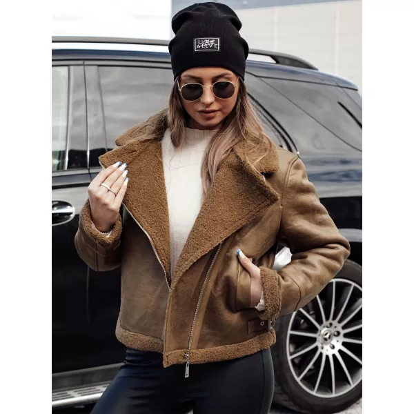  Dámska bunda DSTREET SOFTSTILL TY4747 KARAMEL 