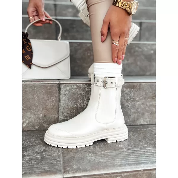  Dámske topánky DSTREET LUXIBOOTS BÉŽOVÁ 