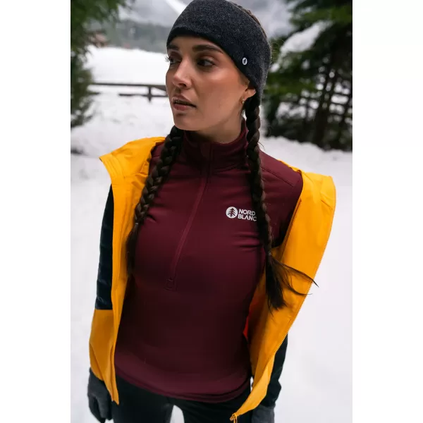  Dámske termo tričko NORDBLANC FLOATY NBBLD7975 VÍNOVÁ 