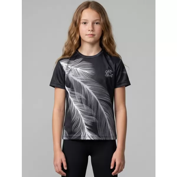  Detské prémiové funkčné tričko ALTISPORT VOJ/ALK001TR01 ČIERNA/SIVÁ 