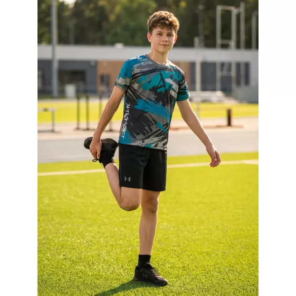  Detské funkčné tričko premium ALTISPORT VOJ/ALK014TR01 ČIERNA/PETROLEJOVÁ 