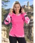 Dámska funkčná mikina premium ALTISPORT VOJ/ALW039MI01 FLUO PINK