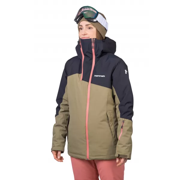  Dámska bunda HANNAH MAKY COL BURNT OLIVE/ANTHRACITE 