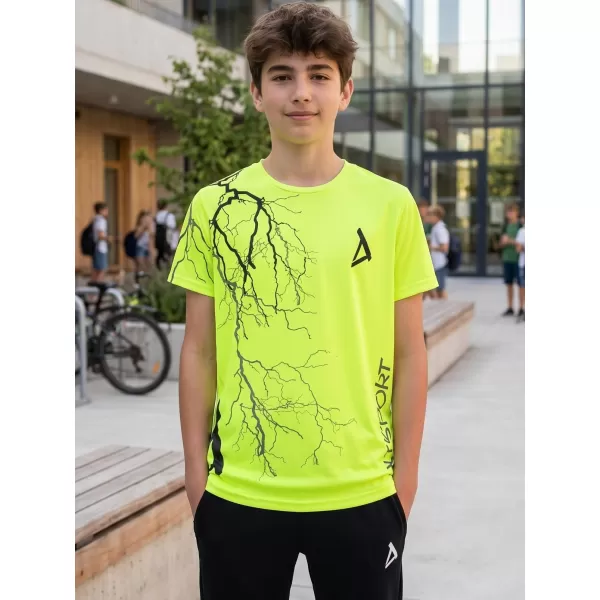  Detské funkčné tričko premium ALTISPORT VOJ/ALK004TR01 NEON YELLOW 