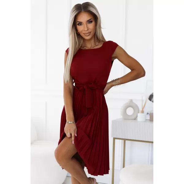  Šaty NUMOCO LILA 311-15 BORDOVÁ 