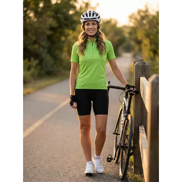  Dámsky cyklo dres ALTISPORT NoPrint NP/ALW115NJ LIME GREEN 