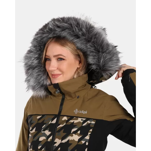  Dámska lyžiarska bunda KILPI CLAIR-W WL0107KI KAKI 