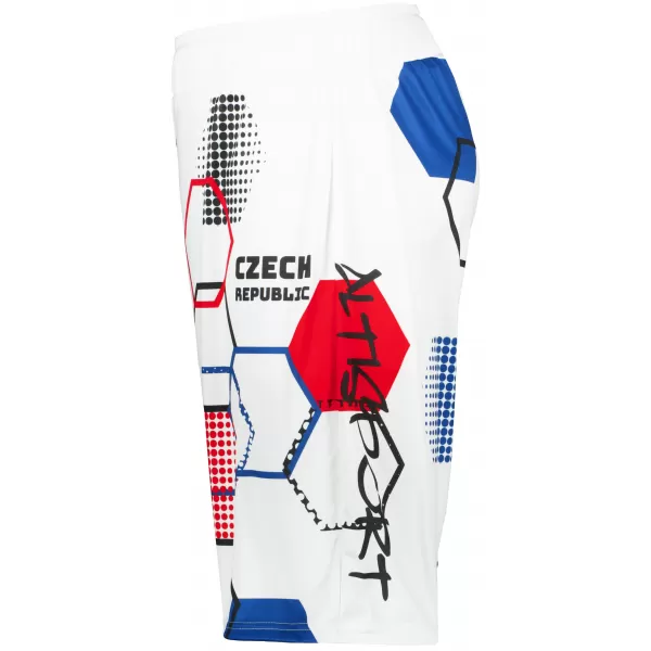  Pánske funkčné kraťasy bez vreciek premium ALTISPORT VOJ/ALM036KRA02 HEXA biela 