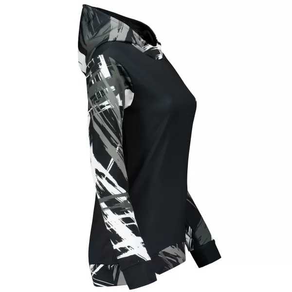  Dámska funkčná mikina premium ALTISPORT VOJ/ALW039MI01 ČIERNA/BIELA 