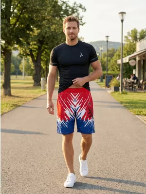 Pánske funkčné kraťasy bez vreciek premium ALTISPORT VOJ/ALM036KRA02 LEV