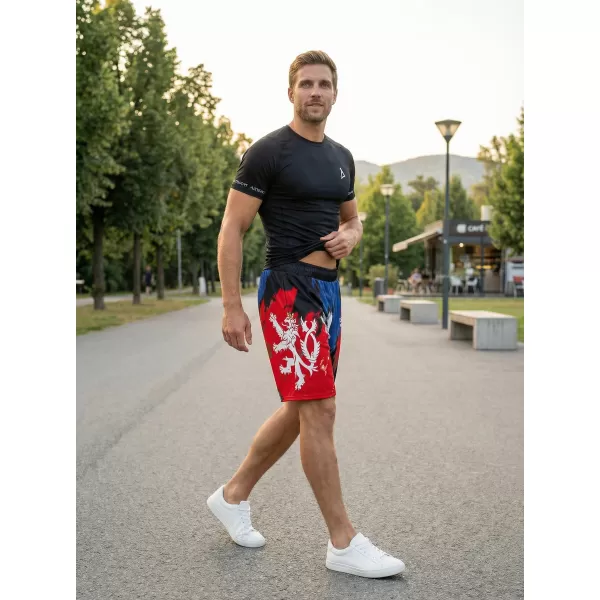  Pánske funkčné kraťasy bez vreciek premium ALTISPORT VOJ/ALM036KRA02 ŠMÚHY 