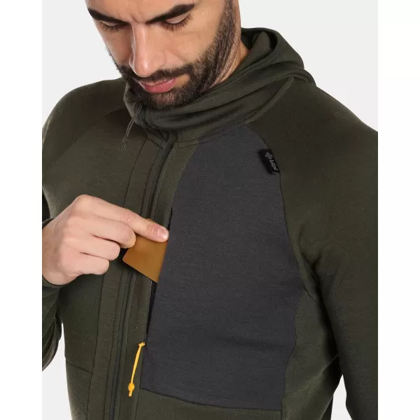  Pánsky vlnený sveter KILPI MERINI-M WM0201KI TMAVO zelená 
