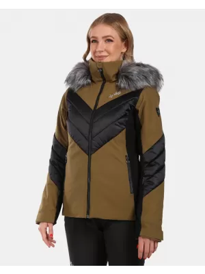 Dámska lyžiarska bunda KILPI LIN-W WL0110KI KHAKI