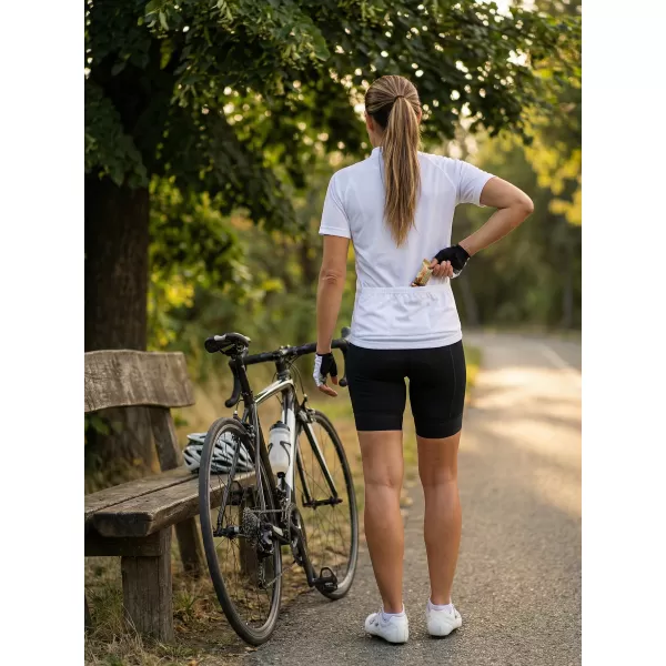  Dámsky cyklo dres ALTISPORT NoPrint NP/ALW115NJ WHITE 