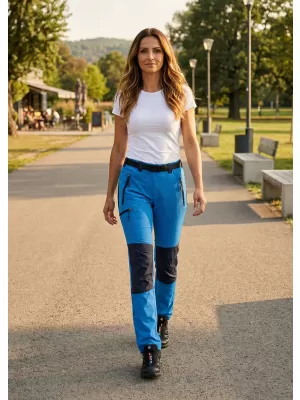 Dámske nohavice ALTISPORT NoPrint NP/ALW5021NJ BRIGHT BLUE/NAVY