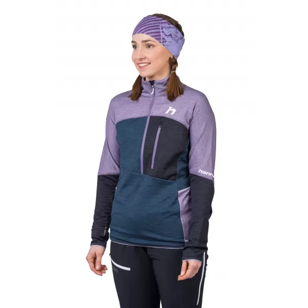  Dámska mikina HANNAH MEDA HZ LAVENDER GRAY/STRATIFIED SA ML 