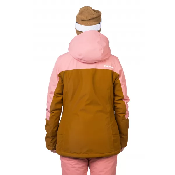  Dámska bunda HANNAH MAKY COL GOLDEN BROWN/ROSETTE 