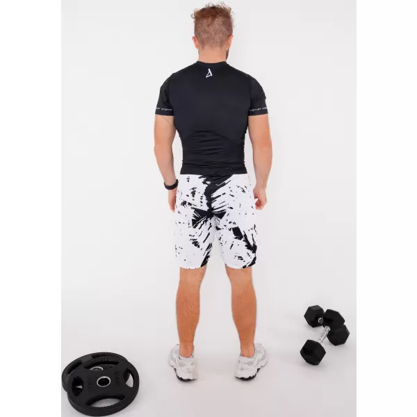  Pánske funkčné kraťasy bez vreciek premium ALTISPORT VOJ/ALM036KRA02 ABSTRAKCIA 