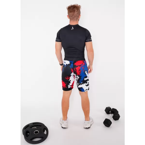  Pánske funkčné kraťasy bez vreciek premium ALTISPORT VOJ/ALM036KRA02 ŠKVRNY 