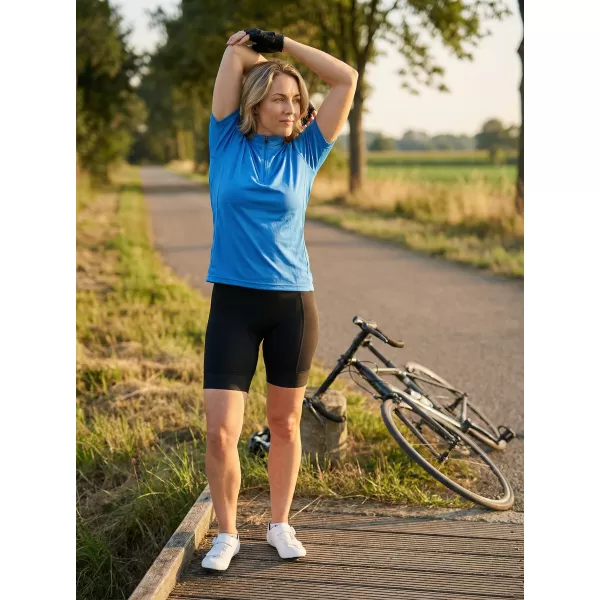  Dámsky cyklo dres ALTISPORT NoPrint NP/ALW115NJ BRIGHT BLUE 