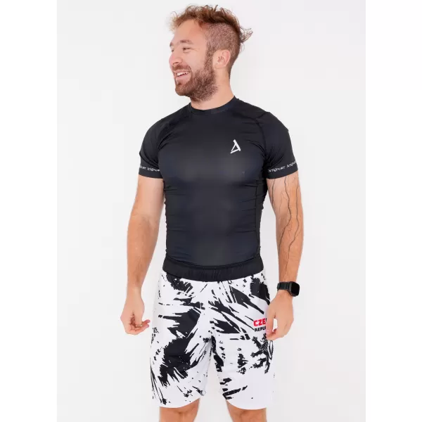  Pánske funkčné kraťasy bez vreciek premium ALTISPORT VOJ/ALM036KRA02 ABSTRAKCIA 